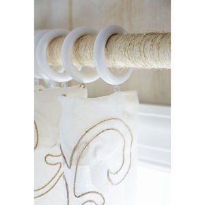 allen + roth 7-Pack White Wood Curtain Rin…